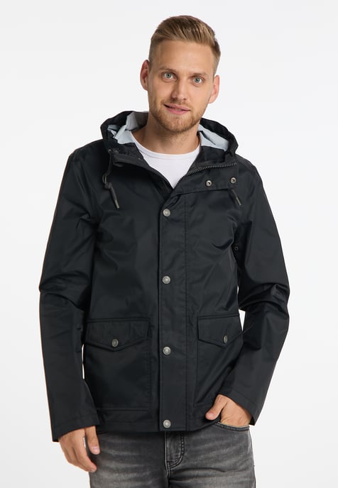 Mo Regenjacke mit Innenprint Herren Schwarz - Image 2