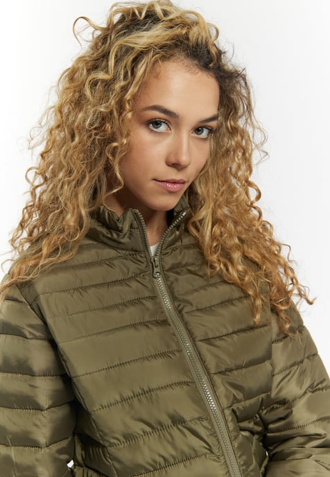 Mymo Leicht wattierte Jacke Damen militärisch oliv - Image 5