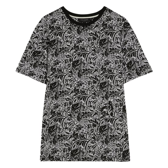 Ted Baker – Tenant – Schwarzes AOP-T-Shirt für Herren - Image 1