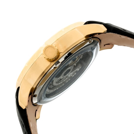 Heritor Automatische Ryder Skelettuhr mit Lederarmband - Image 3