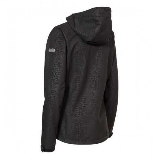 Trespass Womens/Ladies Cheska Snakeprint Wasserdichte Softshell Jacke (Schwarz) - Image 2