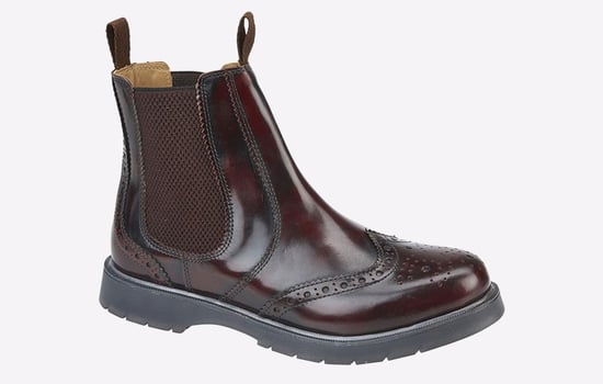 Grafters Runcorn Brogue Chelsea Boots Mens - Image 1