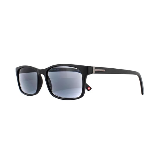 Montana Rectangle Unisex Black Grey Readers +2.00 Sunglasses