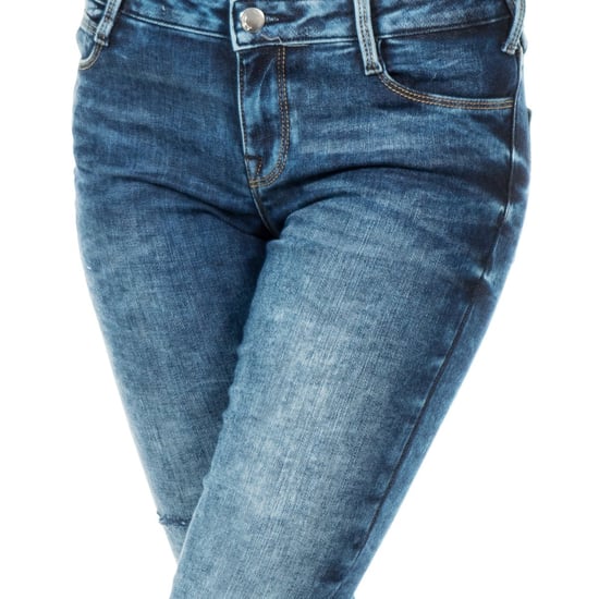 Long jean pants with narrow cut hems 10DB50282 woman