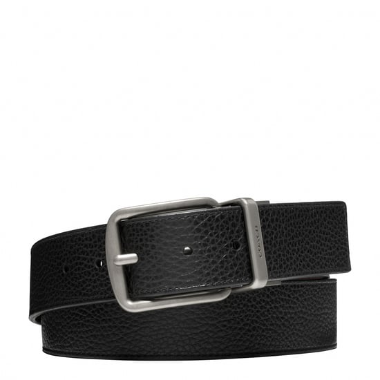 Wide Harness CTS Reversible Belt in Pebbled Leather