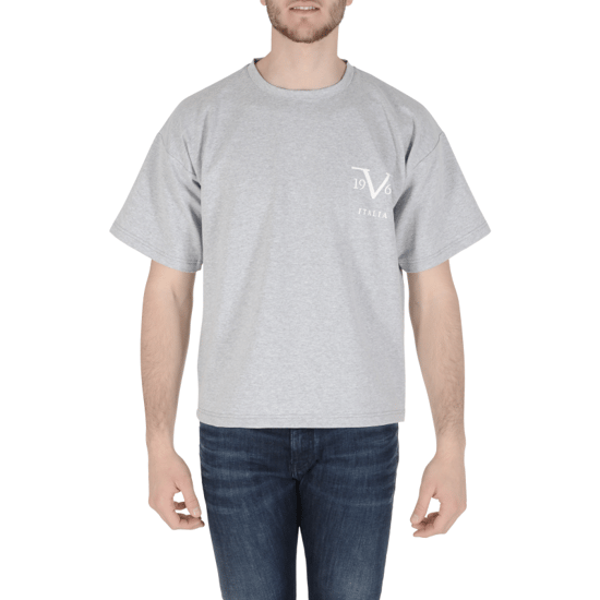 19V69 Italia Mens T-Shirt Light Grey AZIR LIGHT GREY