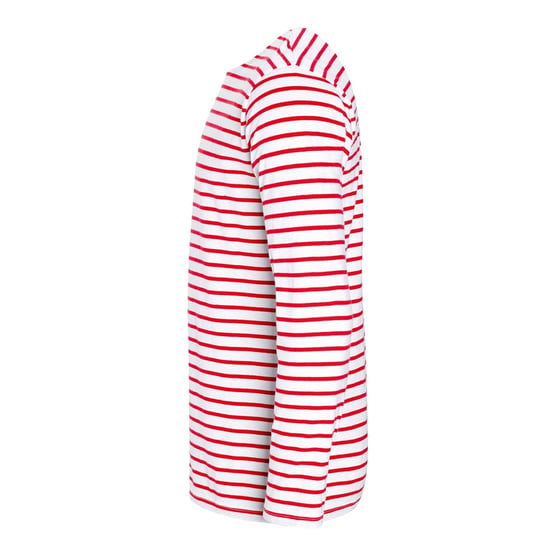SOLS Mens Marine Long Sleeve Stripe T-Shirt (Weiß/Rot) - Image 3