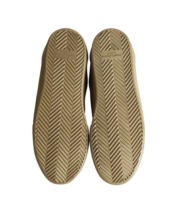 Saint Laurent SL/06 Court Classic Low-Top Sneakers aus beigem Kalbsleder - Image 6