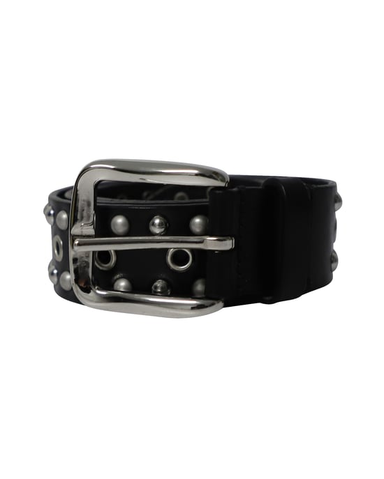 Isabel Marant Verzierte Rica Gürtel aus schwarzem Leder - Image 1
