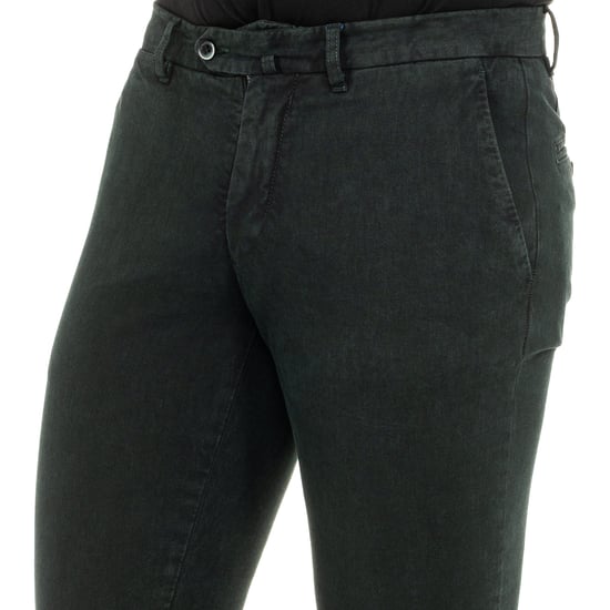 Men's long trousers with straight cut hems KMTA01
