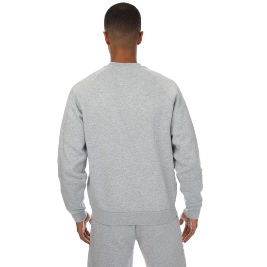 Men's Lacoste Tape Crew Sweatshirt in Grey Marl