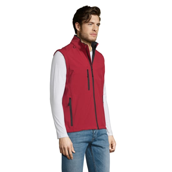 SOLS Herren Rallye Soft Shell Bodywarmer Jacke (Rot) - Image 4