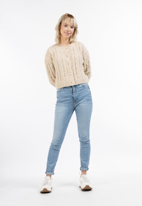 Mymo Strickjacke Damen Beige - Image 2