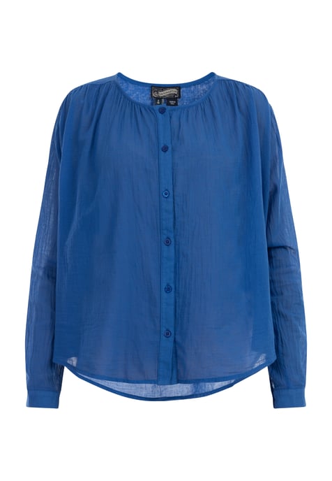 Dreimaster Langarmbluse Damen Blau - Image 1