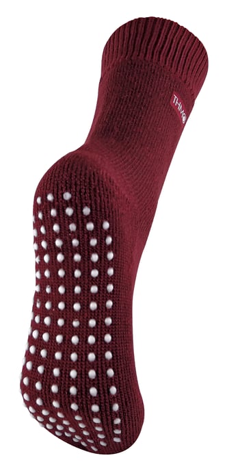THMO - Ladies Cosy Thermal Slipper Bettsocken mit Anti-Rutsch-Greifern - Image 1