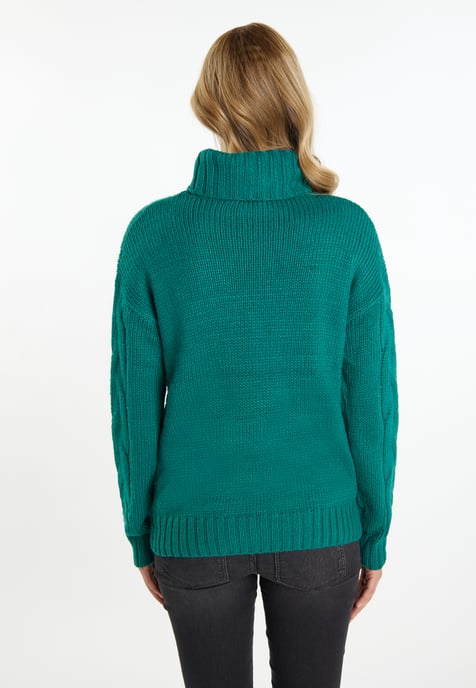 Mymo Strickpullover Damen grün - Image 4