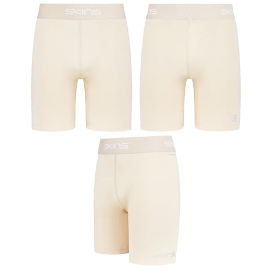 Skins DNAmic Force  Light Grey Junior Compression Tights Shorts DF80000029002