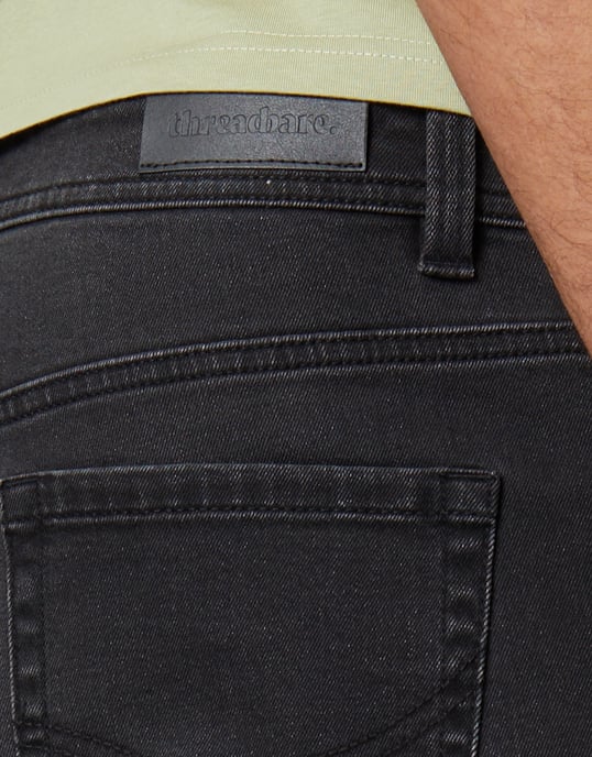 Grey 'Edmonton' Turn Up Denim Shorts