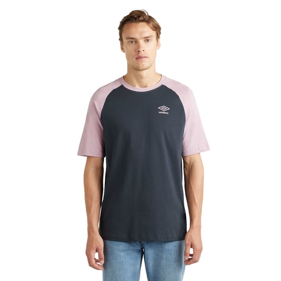 Umbro Mens Core Raglan T-Shirt (Woodland Grey/Mauve Shadow)
