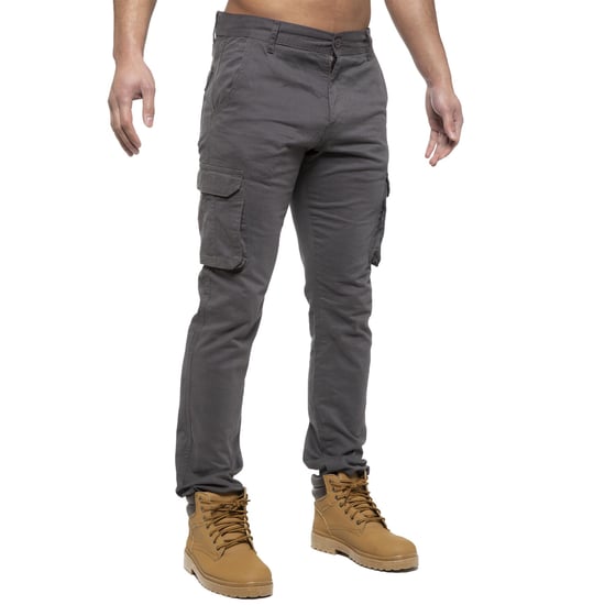 Enzo | Herren Cargo-Hose - Grau - Image 3