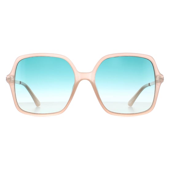 Guess Square Womens Glänzend Beige Grün Farbverlauf GU7845 - Image 1