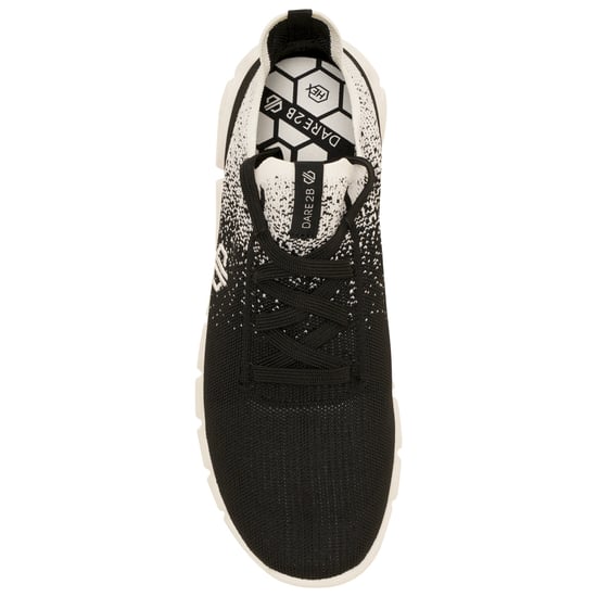 Dare 2B Womens/Ladies Hex-At Knitted Recycled Trainers (Black/White)