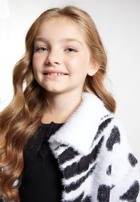 Mymo Strickcardigan Mädchen weiss - Image 5