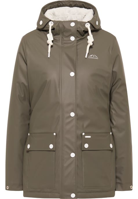 ICEBOUND Serie urban rain Regenjacke Damen Oliv - Image 1