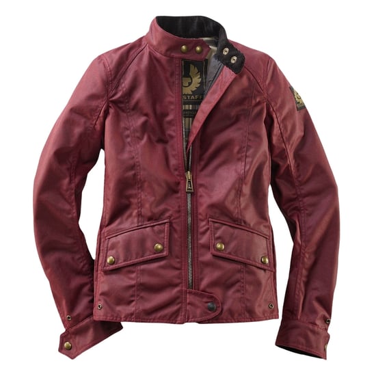 Jacke Belstaff Antrim aus gewachster Baumwolle in Rennrot - Image 6