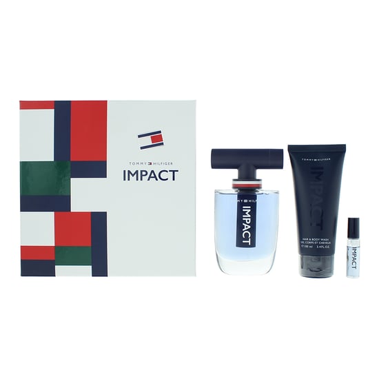 Tommy Hilfiger Impact Eau de Toilette 100ml + 4ml + Duschgel 100ml - Image 1