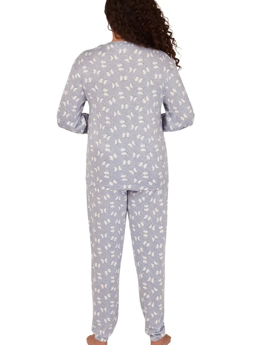 Penguin Print Long Sleeve Pyjama Set