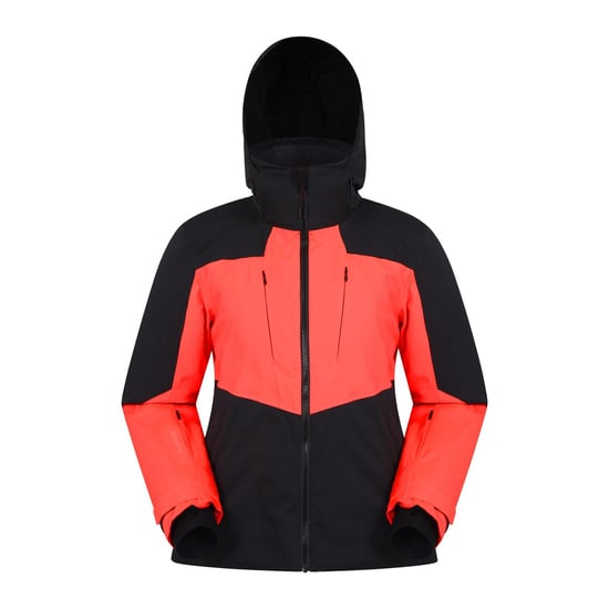 Mountain Warehouse Womens/Ladies Altitude Extreme RECCO Ski Jacket (Navy Blue/Red Orange)