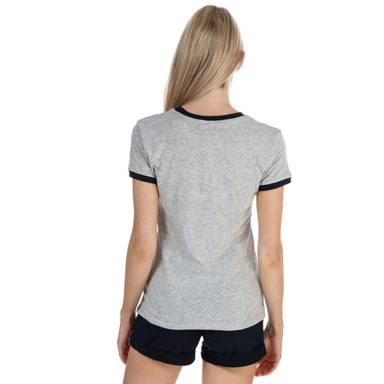 Women's Brave Soul Kindness and Peace T-Shirt in Grey Marl