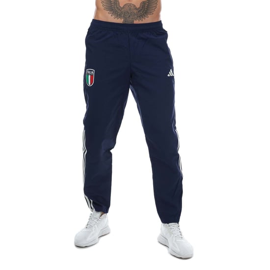 Men's adidas Italy 2023/24 Presentation Pants in Blue