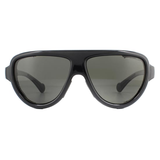Moncler Lunettes De Soleil ML0089 01D Smoke Noir Smoke Polarisé - Image 1