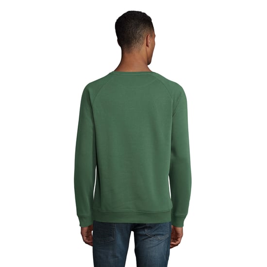 SOLS Unisex Adult Space Organic Raglan Sweatshirt (Flaschengrün) - Image 6