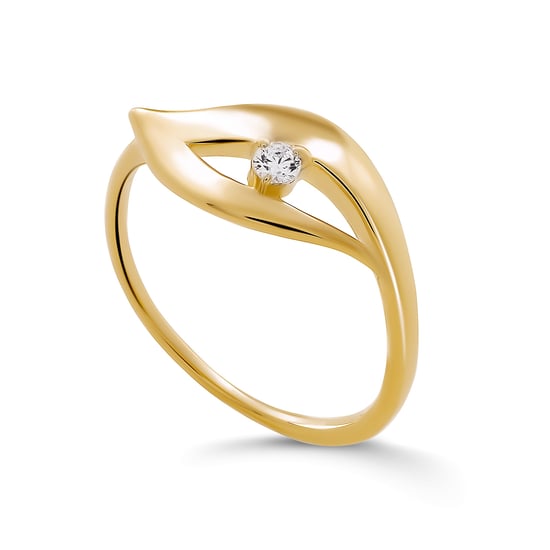 Orphelia 'Milan' Damen-Ring aus 925er Sterlingsilber – Gold ZR-7519/G - Image 1