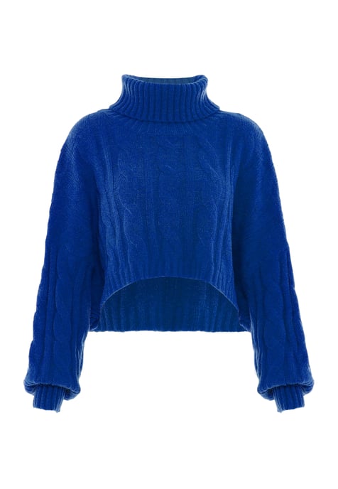 Mymo Rollkragenpullover Damen KÖNIGSBLAU - Image 1