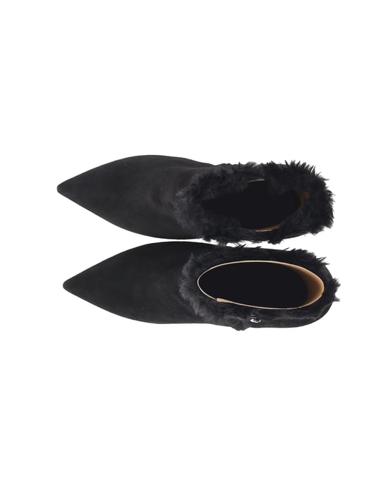 Gianvito Rossi Stiefeletten mit Fellfutter aus schwarzem Wildleder - Image 5
