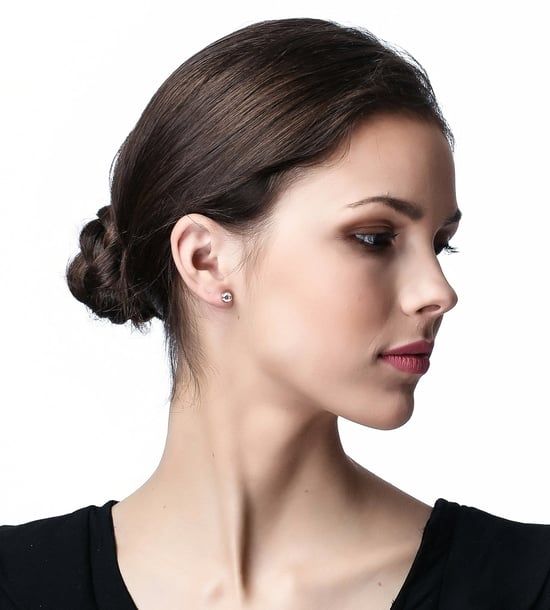 Orphelia Damen 925 Sterling Silber Ohrstecker - Rosa ZO-6079/1 - Image 4