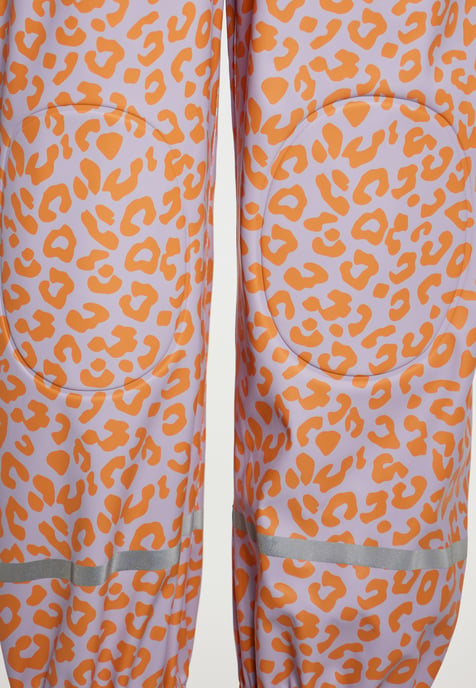 Schmuddelwedda Regenhose Mädchen Pastelllavendel Orange Leo - Image 5