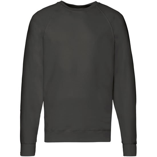 Fruit Of The Loom Herren leichtes Raglan-Sweatshirt (240 GSM) (Light Graphite) - Image 2