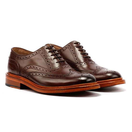 Ben Sherman Sugarman Brogue Leder Herren Braune Schnürschuhe - Image 1