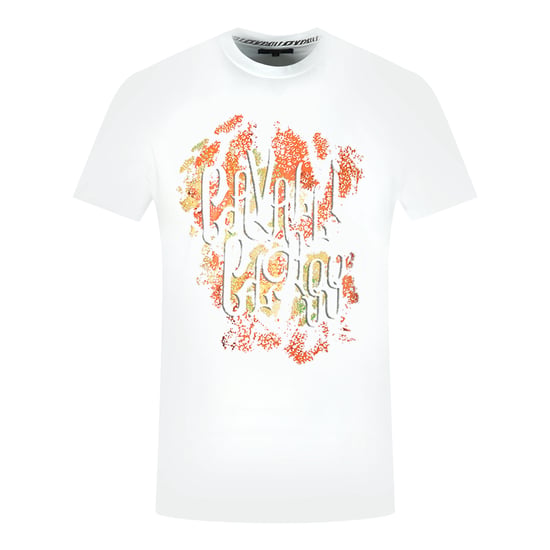 Cavalli Class Bold Logo Weißes T-Shirt - Image 1