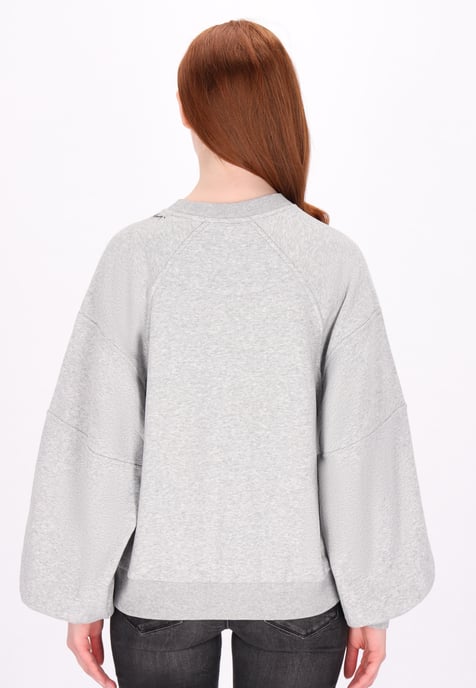 Dreimaster Sweatshirt Damen Grau Melange - Image 4