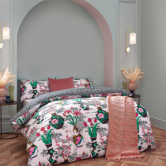 Ishiko Floral Reversible Duvet Cover Set - Image 2
