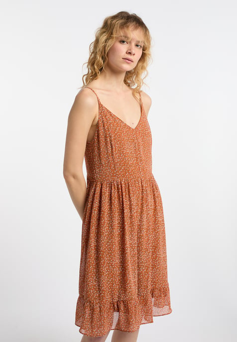 Dreimaster Kleid Damen Orange Mehrfarbig - Image 3