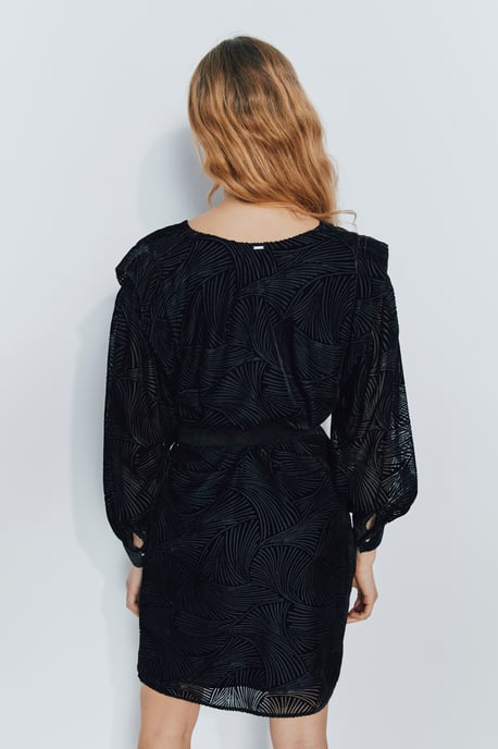 Long Sleeve Velvet Dress