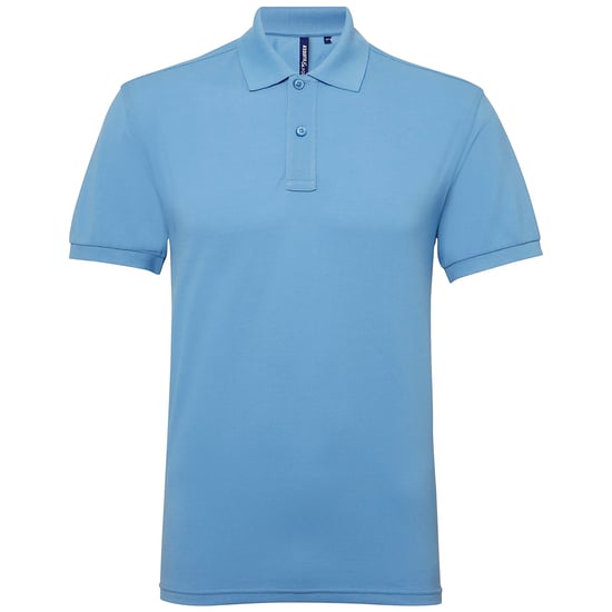Asquith & Fox Herren Kurzarm Performance Blend Polo Shirt (Kornblume) - Image 1