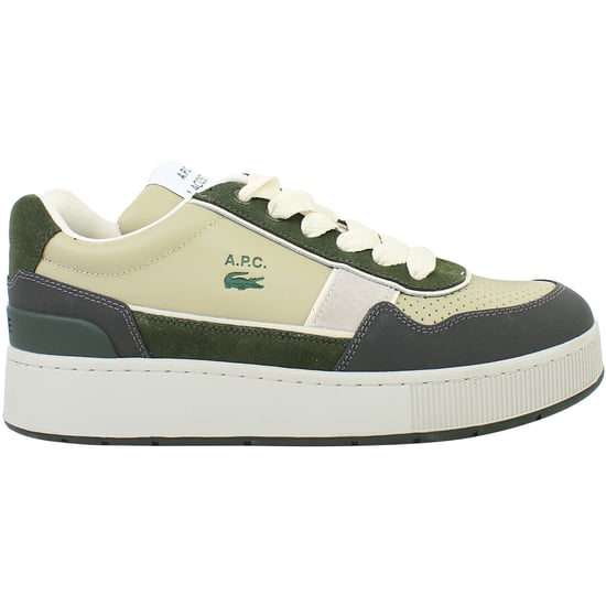 Lacoste Ace Clip 0822 2 SMA Herren Khaki Sneakers - Image 1